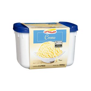 Sorvete de Creme Sorvelândia 2 Litros