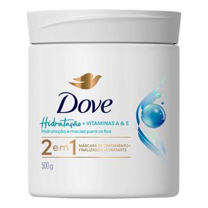 Máscara Capilar 2 em 1 Hidratação + Vitaminas A & E Dove 500g