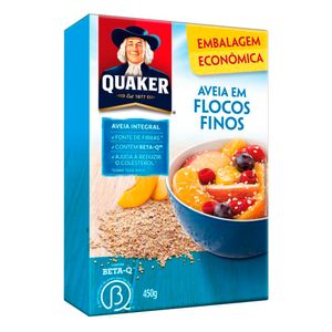 Aveia em Flocos Finos Quaker 450g