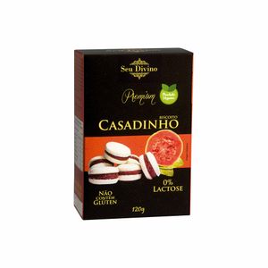 Biscoito Vegano Casadinho Goiaba Zero Lactose Seu Divino 120g