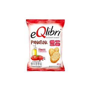 Snack Panetini eQlibri Tomate Temperado 40g