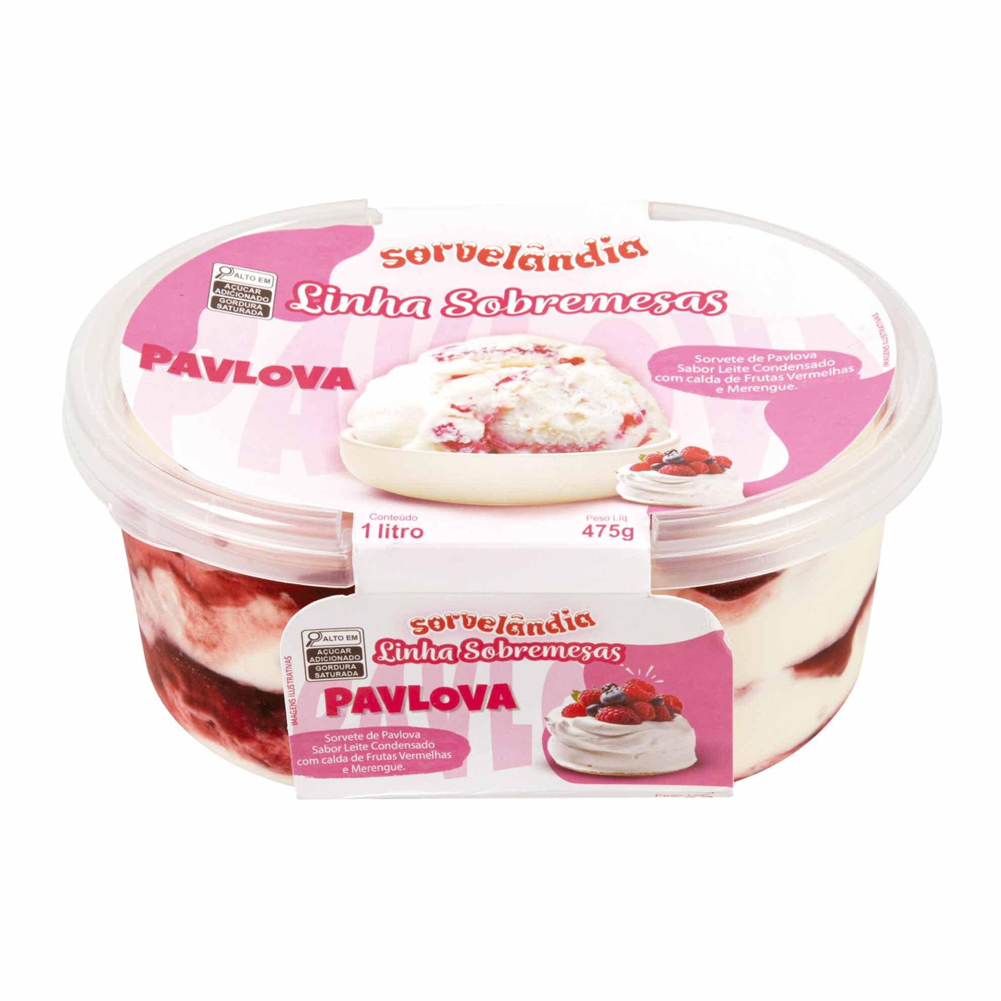 Sorvete Pavlova Sorvelândia 1 Litro - Zaffari