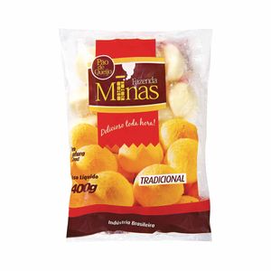 Pão de Queijo Tradicional Congelado Fazenda Minas 400g