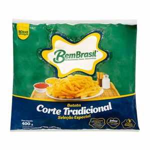 Batata Palito Pré-frita Corte Tradicional Congelada Seleção Especial Bem Brasil 400g