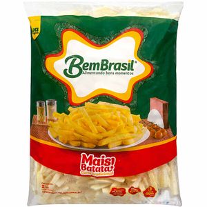 Batata Palito Pré-frita Tradicional Congelada Bem Brasil 2kg