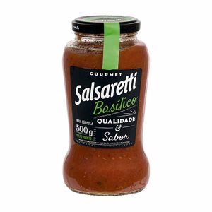 Molho de Tomate Gourmet Basílico Salsaretti 500g