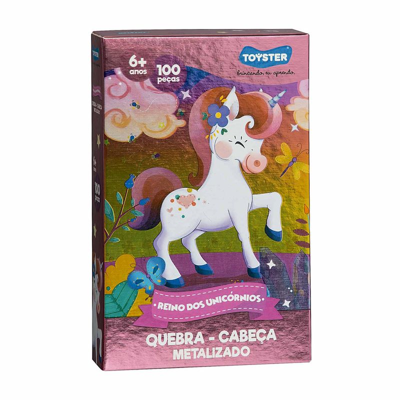 Quebra-Cabeca-Reino-dos-Unicornios-Toyster-100-pecas-Zaffari-00