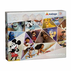 Quebra-Cabeça Disney 100 anos Xalingo 100 peças