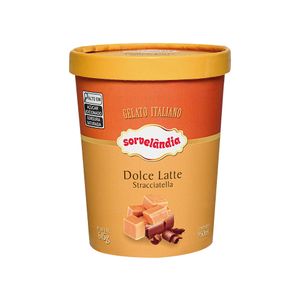 Sorvete Gelato Italiano Dolce Latte Stracciatella Sorvelândia 950ml