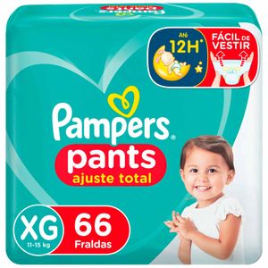 Fralda Pampers Pants Ajuste Total XG 66 unidades