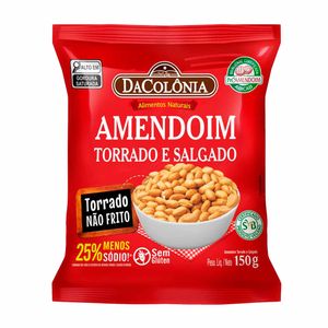 Amendoim DaColônia Torrado Salgado 150g