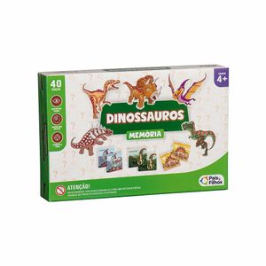 Jogo da Memória Dinossauros Pais & Filhos 40 peças