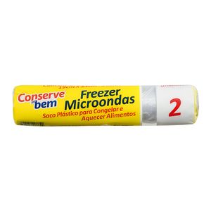 Saco para Freezer 2 Litros Conserv 100 unidades