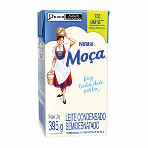 Leite Condensado Semidesnatado Moça Nestlé Caixa 395g