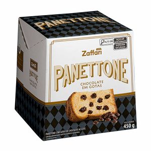 Panettone com Gotas de Chocolate Zaffari 450g