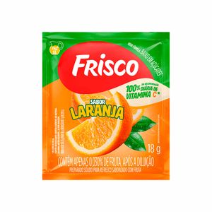 Refresco em Pó Laranja Frisco 18g