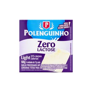 Queijo Zero Lactose Polenguinho 68g com 4 unidades