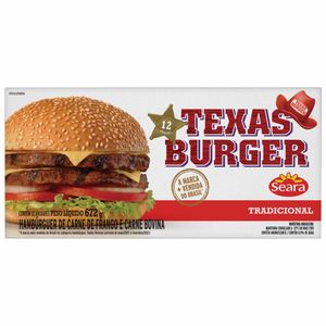 Hambúrguer Bovino Congelado Texas Burger Seara 672g