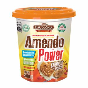 Pasta de Amendoim Integral Amendo Power Crunchy DaColônia 500g