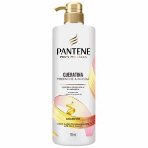 Shampoo Pantene Queratina Preenche & Blinda 510ml