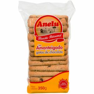 Biscoito Amanteigado com Gotas de Chocolate Anelu 350g