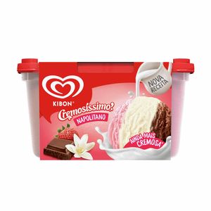 Sorvete de Napolitano Cremosíssimo Kibon 1,5 Litro