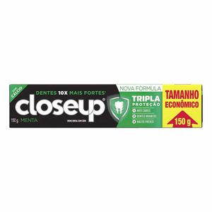 Creme Dental Closeup Tripla Proteção Menta 150g