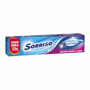 Creme Dental Sorriso Tripla Limpeza Completa 120g