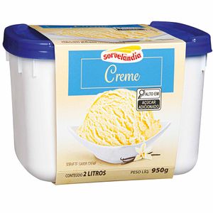 Sorvete de Creme Sorvelândia 2 Litros