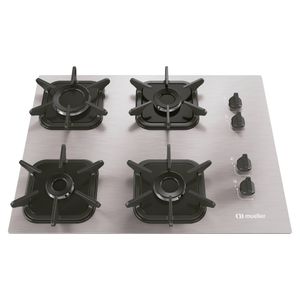 Fogão Cooktop Mueller 4 Queimadores Aluminio MCG4BK Bivolt