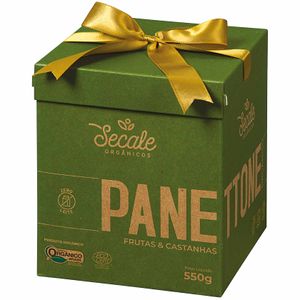 Panettone Orgânico com Frutas & Castanhas Zero Leite Secale 550g