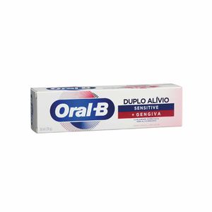 Creme Dental Oral-B Duplo Alívio Sensitive + Gengiva 70g