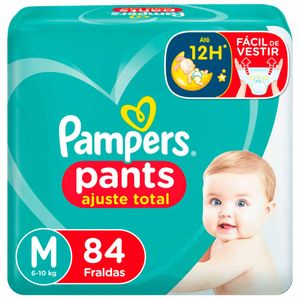 Fralda Pampers Pants Ajuste Total M 84 unidades