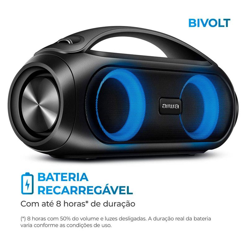 Caixa-De-Som-Speaker-Aiwa-Preta-Boombox-Bluetooth-50W-AWSBBS02A-Bivolt-Zaffari-02