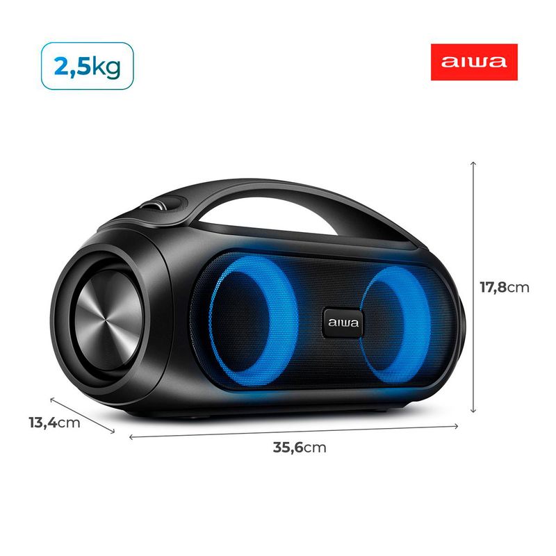 Caixa-De-Som-Speaker-Aiwa-Preta-Boombox-Bluetooth-50W-AWSBBS02A-Bivolt-Zaffari-04