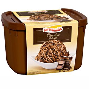 Sorvete de Chocolate Italiano Sorvelândia 2 Litros