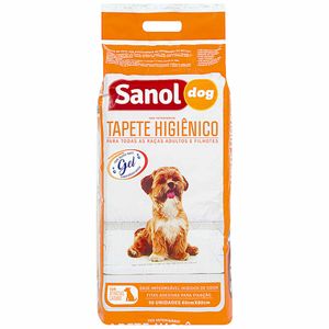 Tapete Higiênico para Cachorros 60x80cm Sanol 30 unidades