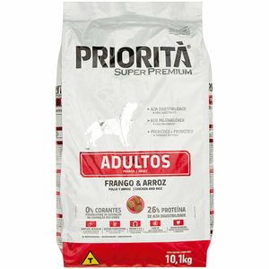 Ração para Cães Priorità Super Premium Adultos Frango e Arroz 10,1kg