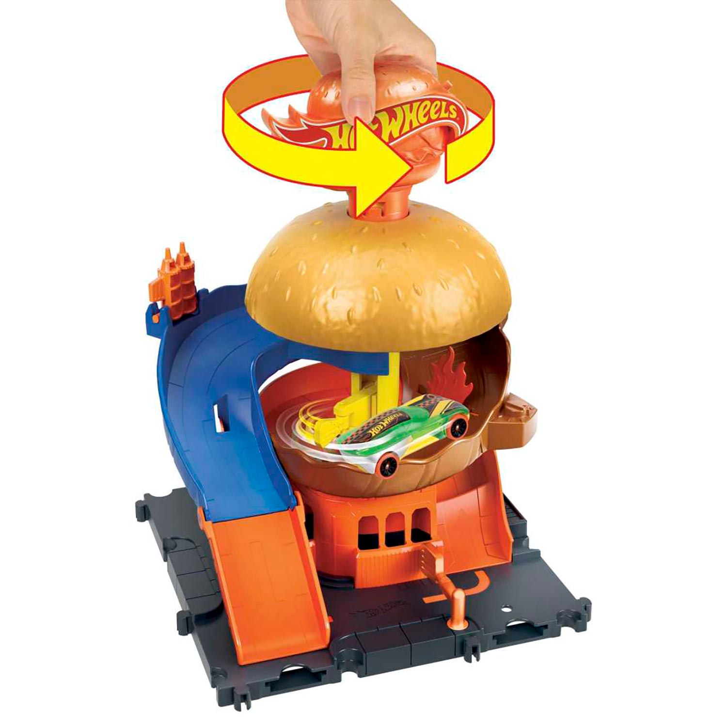 Pista Hot Wheels City Lanchonete de Hambúrguer Mattel - Zaffari
