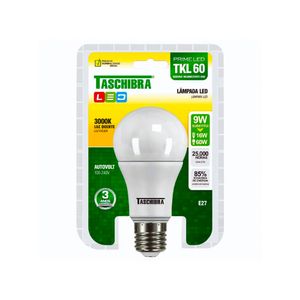 Lâmpada LED 9W 803 Lumens Amarela TKL60 Taschibra Autovolt