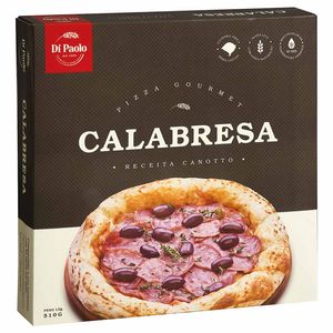 Pizza Gourmet de Calabresa Congelada Di Paolo 510g