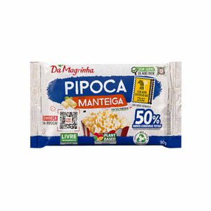 Pipoca para Micro-ondas Integral Manteiga da Magrinha 90g