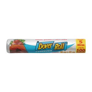 Saco para Freezer 5 Litros Dover Roll 100 unidades