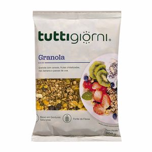 Granola com Cereais, Frutas Cristalizadas, Mel, Banana e Passas de Uva Tutti Giorni 300g