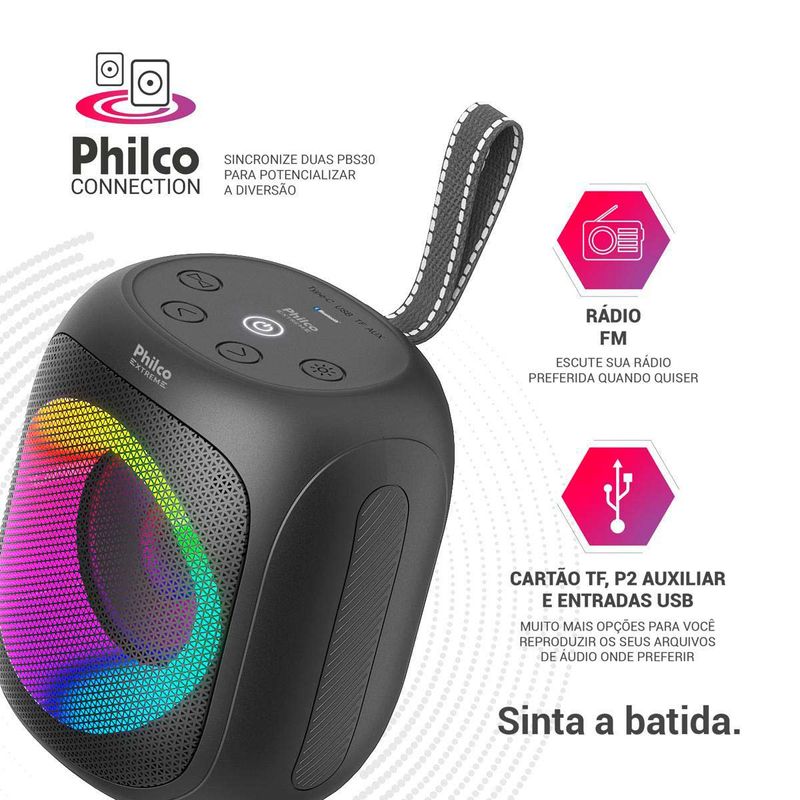 Caixa-de-Som-Speaker-Philco-Preta-Bluetooth-30W-PBS30-Bivolt-Zaffari-03