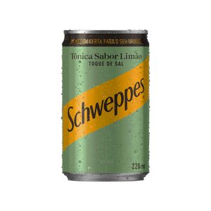 Água Tônica sabor Limão com Toque de Sal Schweppes Lata 220ml