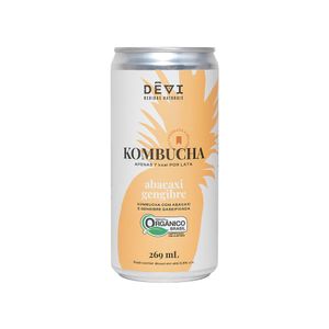 Kombucha Orgânica Abacaxi e Gengibre Dêvi 269ml