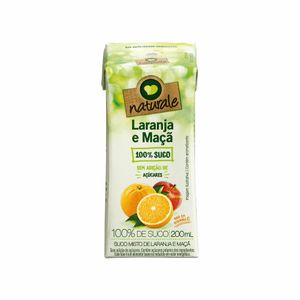 Suco de Laranja e Maçã sem Adição de Açúcar Naturale 200ml