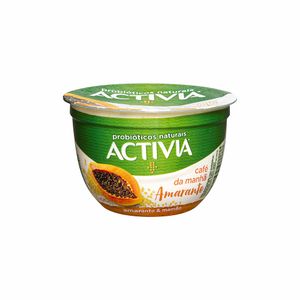 Iogurte Café da Manhã Amaranto & Mamão Activia Danone 170g