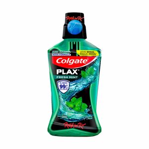 Enxaguante Bucal Colgate Plax Fresh Mint Zero Álcool 500ml Embalagem Promocional